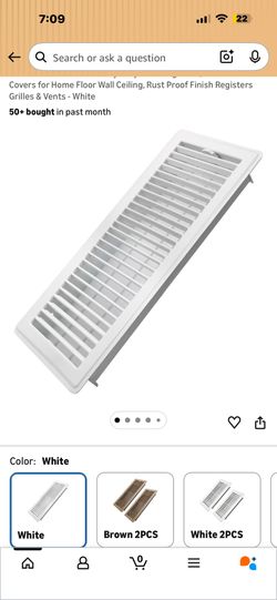 Floor Vents Heavy Duty Floor Registers, Floor Air Vent Covers for Home Floor Wall Ceiling, Rust Proo