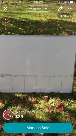 White Board 36x48 aluminum frame