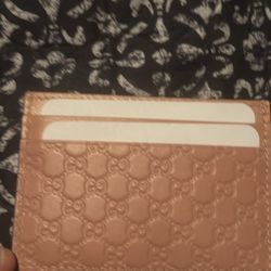 Gucci Micro Guccisimma Pink Cardholder 