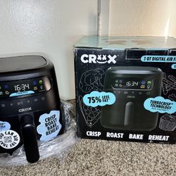 CRUX 3-Quart Digital Air Fryer w/ TurboCrisp