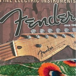 Fender Guitar Metal Sign 12.00 John Wayne