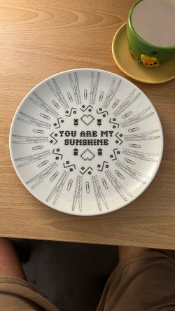 Decorative Plate PrintRunCo You Are My Sunshine Plate And Decorative Cup 