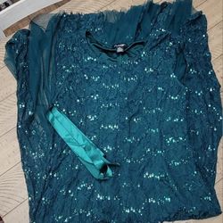 Candalete Sequin Green Dress Size XL