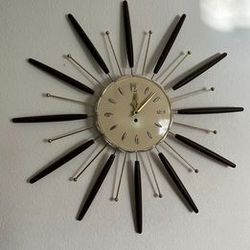 Vintage Lux Starburst Clock 1963 Robert Shaw