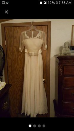 NEW! A-Line Chiffon Ivory Formal Evening Dress