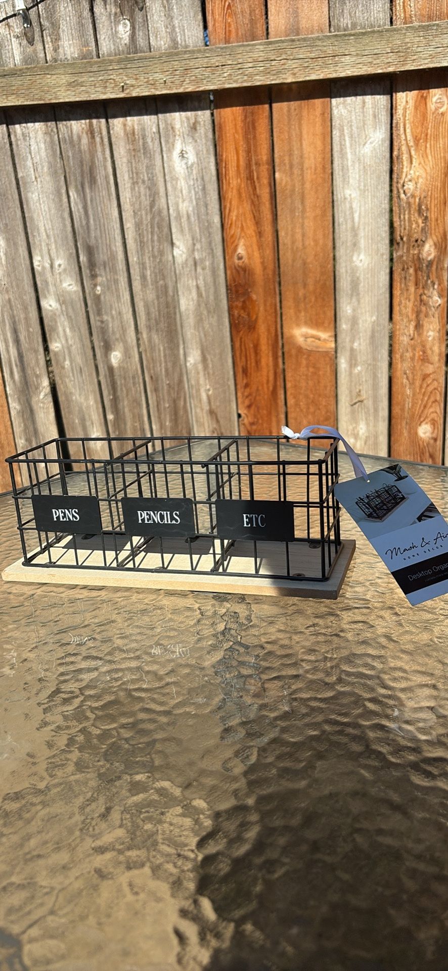 Metal Desktop Organizer – Pens, Pencils, Etc.