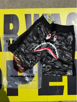 Black bape shorts