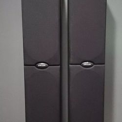 Polk Audio RT1000i Powered Tower 6.5" Speakers With 6.5" Internal Subwoofers