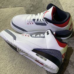 Jordan 3 Fire Red “Denim” Size 9.5