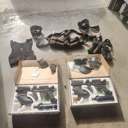 PAINT BALL GUNS AND EQUIPMENT 
