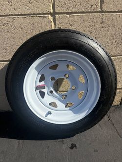 HI-RUN 4.80x12 trailer tire and wheel 5 lug like new