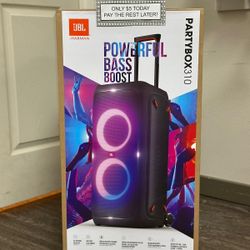 Jbl PartyBox 310 Bluetooth Speaker New - Pay $5 today and pay the rest later -
