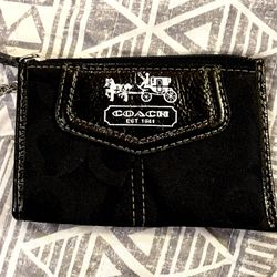 Coach Black Mini Wallet