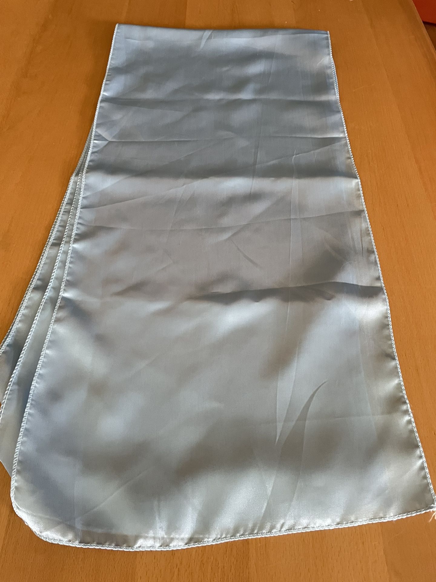 Light Blue Satin Runner