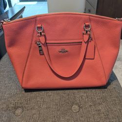 Pink/Coral Coach Purse 