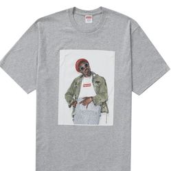 Supreme Andre 3000 Tshirt Grey Medium Box Logo