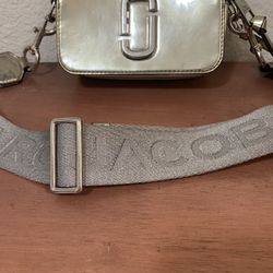 Metallic crossbody purse