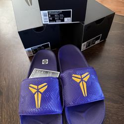 Nike Kobe Offcourt Slide Men's Size’s 9 & 10 Purple University Gold IF2870-500