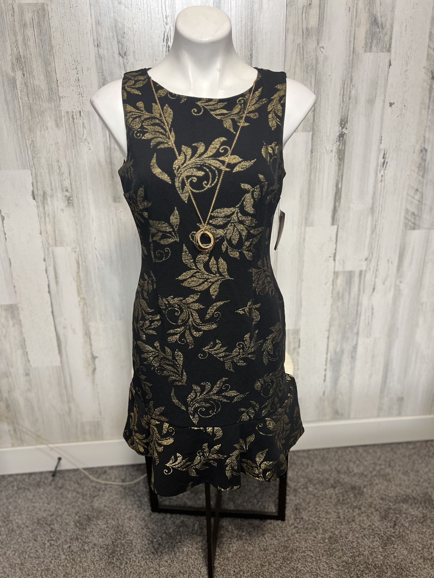 Gold And Black Dress 