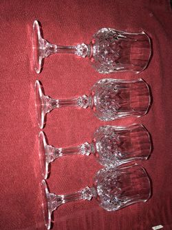 Crystal wine glasses