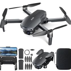 Brushless Motor Drone with Camera for Adults 4K UHD Long Range FPV Video,5G Transmission,120°FOV 90°Adjustable Lens,2Batteries,Carrying Case,Optical P