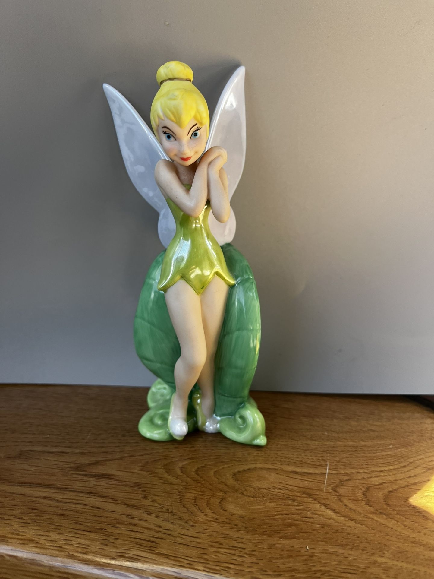 Vintage 90's Disney Store Exclusive Porcelain Tinkerbell "Shiny Figure"