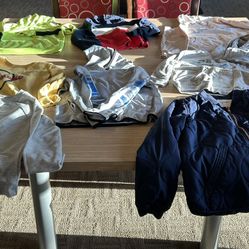 Collection of small children’s clothing