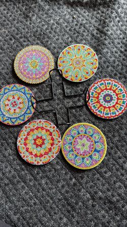 Diamond Painting Coasters 6 with stand