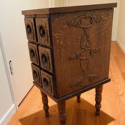 Singer Sewing Machine Cabinet Tiger Oak