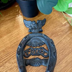 Vintage Cast Iron Independent Order of Odd Fellows (IOOF) Fraternal Organization Plaque