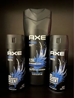 (PACK OF 3) AXE BODY WASH & DEODORANT BODY SPRAY