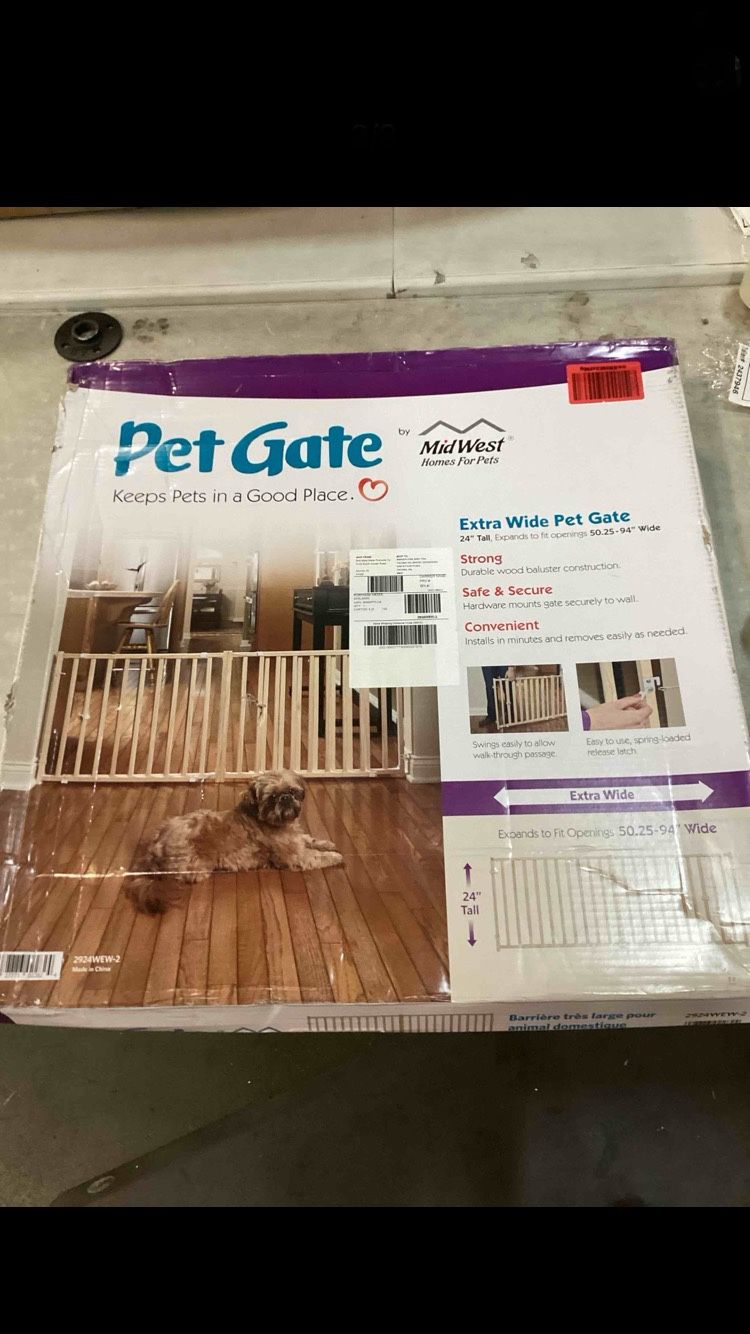Extra Wide Door Way Gate New