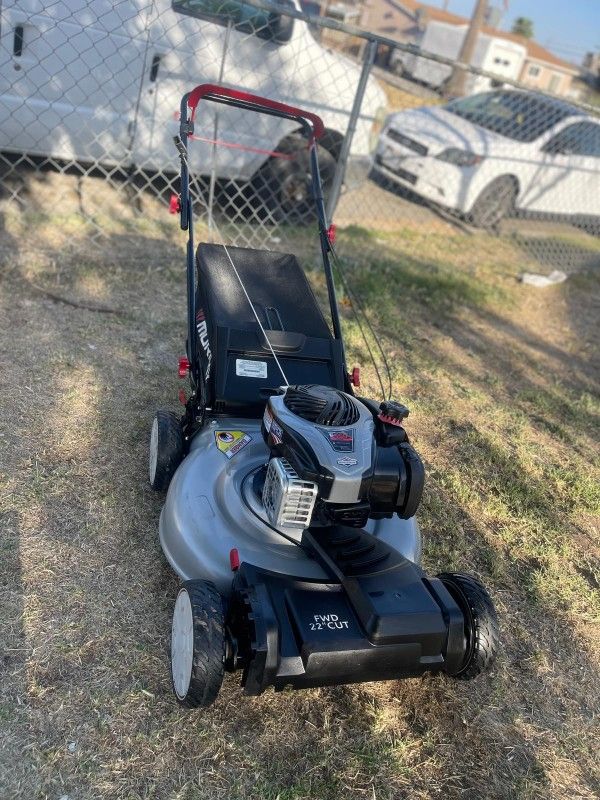 Murray
22 in. 140 cc Briggs & Stratton Walk Behind Gas Self-Propelled Lawn Mower with Front Wheel Drive and Bagger