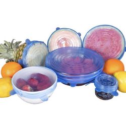 Silicone Stretch Reusable Lids 