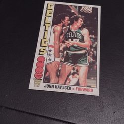 Basketball Card Topps 1976-77 Havlicek Card #90  Cash Porch Pickup Redmond 