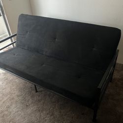 Black Convertible Futon Couch 