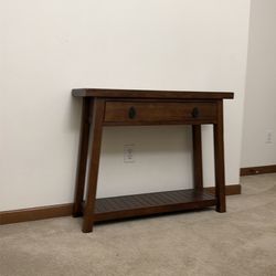 Wood cosole table