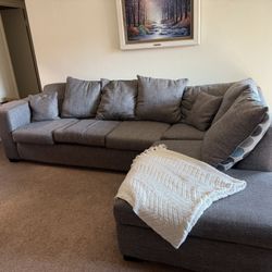 Modern Grey Sectional