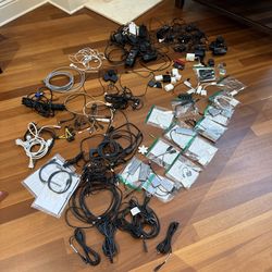 Big Box of Computer Cables & Adapters – Chargers Hubs Tech Drawer