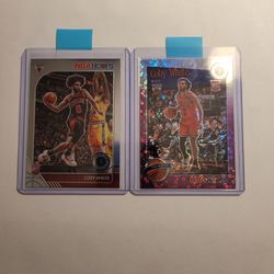2019-20 NBA Hoops Premium Stock Coby White Tribute PURPLE DISCO PRIZM RC ROOKIE