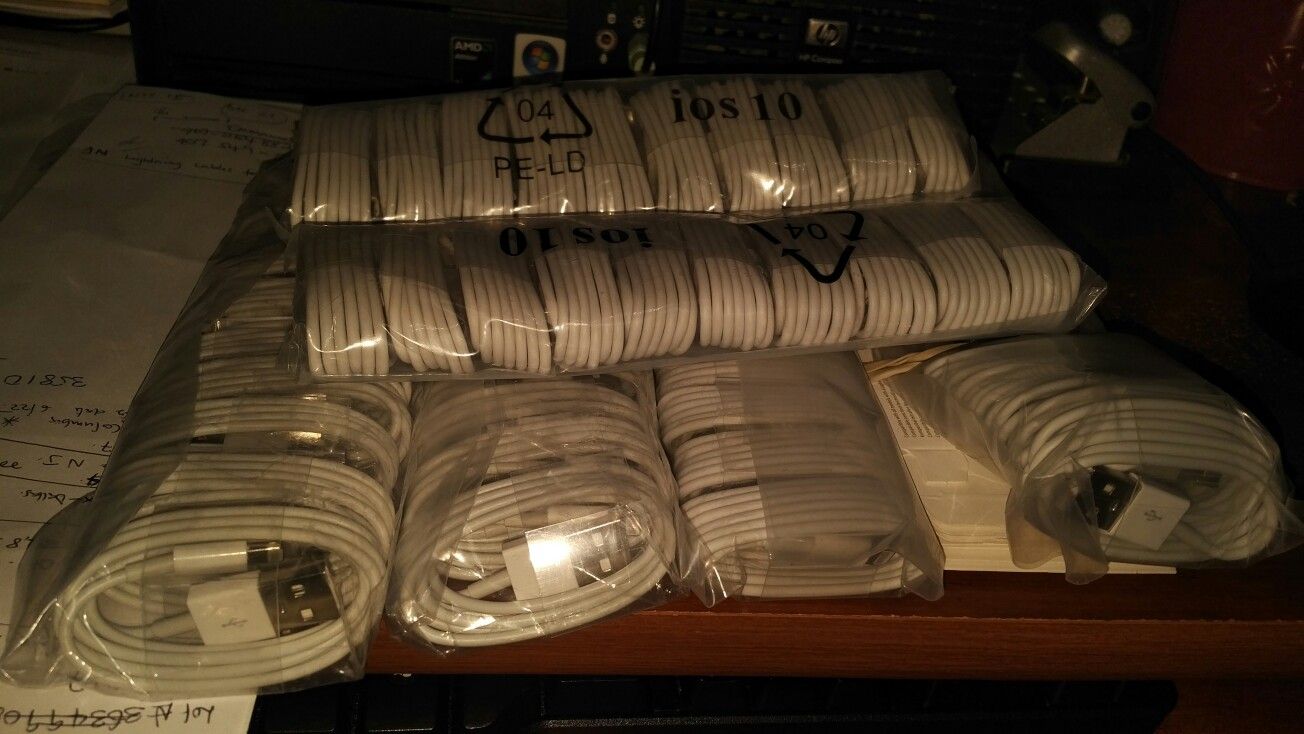 1M Lightning Cables for IPhone X, 7 &8