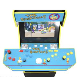 Simpsons Arcade1up Brand New In Box, Unopened. With Stool And. Sign!!!!