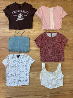 Bundle of 6 Women's Crop Tops size S