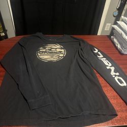 XL Black Oneill Long Sleeve Shirt With Round Camo 