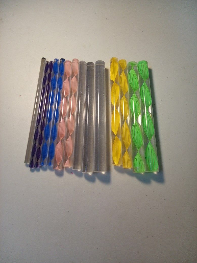 14 Mandala acrylic swirl rods craft Supplies Art Supplies