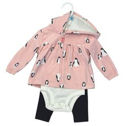 Carter's Baby 6 M Penguin 3 Pc Hooded Jacket Pant Set