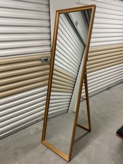 Full-Length Standing Mirror Wood Frame