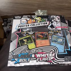 Pokemon Black Bolt & White Flare Poster Collection 