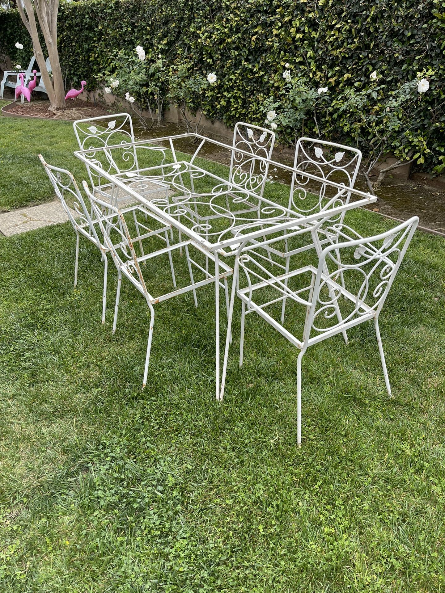 Vintage Metal Patio Table