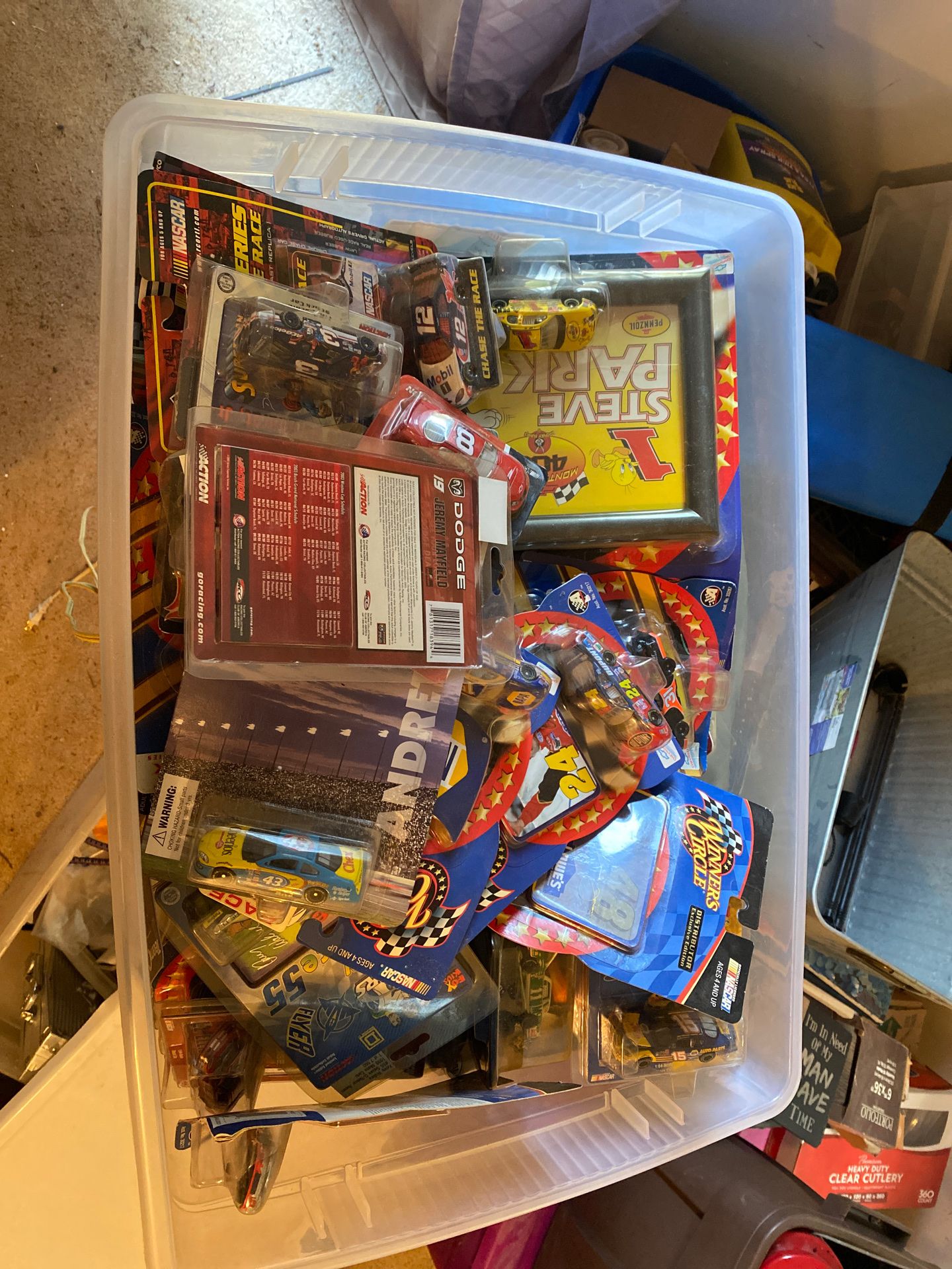 Old vintage nascar collection.